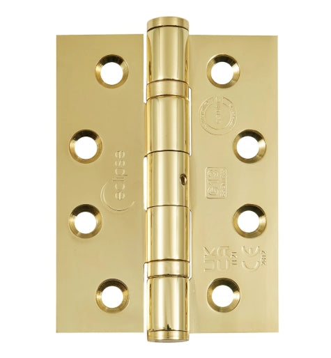 Eclipse Ball Bearing Grade 13 Butt Fire Door Hinge - 102 x 76 x 3mm - Pack of 3