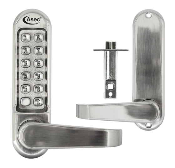 ASEC AS4300 Series Lever Operated Digital Lock With Clutched Handle & 60mm Latch