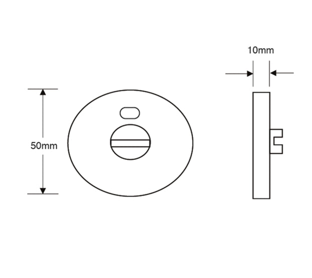 ASEC Disabled Turn Toilet Indicator Bolt