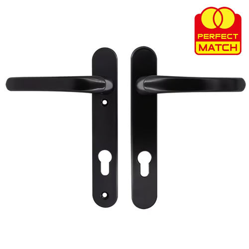 TSS Lever Lever UPVC Multipoint Door Handles - 92mm PZ Sprung 122mm Screw Centres