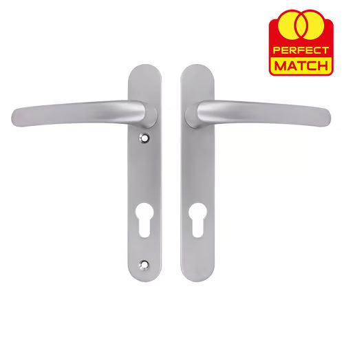 TSS Lever Lever UPVC Multipoint Door Handles - 92mm PZ Sprung 122mm Screw Centres
