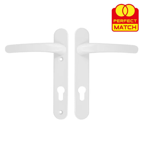 TSS Lever Lever UPVC Multipoint Door Handles - 92mm PZ Sprung 122mm Screw Centres