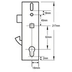 Yale YS170 Doormaster Multipoint Genuine Gearbox - Lift Lever or Split Spindle