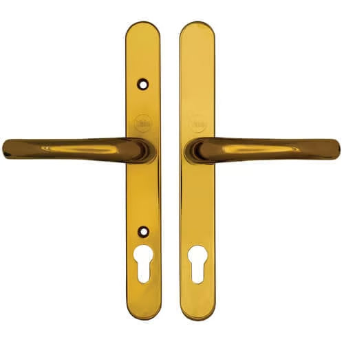 Yale Adjustable Lever Lever UPVC Multipoint Door Handles - 92mm PZ Sprung 196-252mm Screw Centres