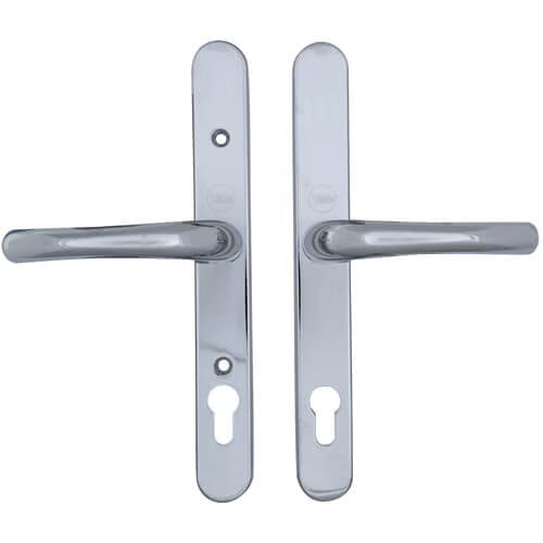 Yale Adjustable Lever Lever UPVC Multipoint Door Handles - 92mm PZ Sprung 196-252mm Screw Centres