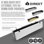 Direkt 12" Smart Ready uPVC Door Letterbox 40 - 80mm