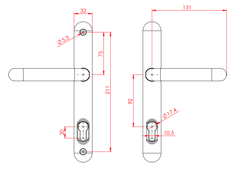 Sweet DDA Door Handle