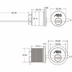 ABS Ultimate Series – Screw-In Rim Cylinder