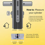 Yale 3 Star Cylinder - Black