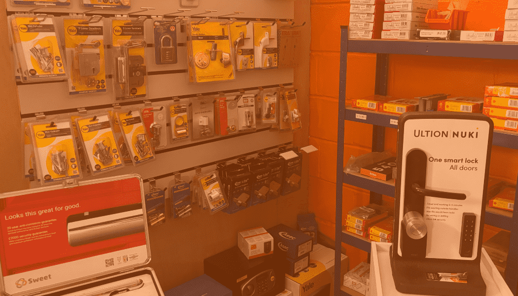 Display of lock products